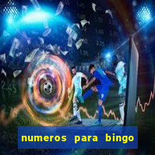 numeros para bingo de 1 a 90